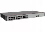 Tinklo jungiklis Huawei S5751-L24P2J-RUA, 24x1GE RJ45 (PoE+ 400W), 2x2.5G SFP, integruotas maitinimo &scaron;altinis, L2