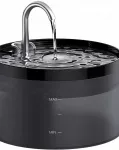 Automatinis 2 l vandens fontanas &scaron;unims ir katėms su LED ap&scaron;vietimu ir tyliai veikiančiu filtru