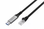 Adapterio laidas USB-A į RJ45 Cat. 6A, 1 Gbit/s, USB 3.2 Gen1, LSZH, 3 m