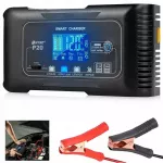 Automatinis automobilio akumuliatoriaus įkroviklis su LCD ekranu, 12V/24V