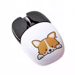 Belaidė kompiuterio pelė su Korgio &scaron;uniuko pie&scaron;iniu