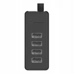 USB &scaron;akotuvas ORICO W5P-100, 4 jungtys, juodas