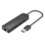 USB &scaron;akotuvas VENTION, 3 portų, USB 2.0, 0,15 m