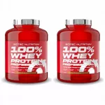 I&scaron;rūgų baltymai SCITEC 100% Whey Professional 2350g WPC, kivio skonio, 2 vnt.