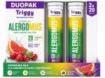 Putojančios tabletės Triggy Allergomus Calcium Quercitin Zinc 2x20 vnt.