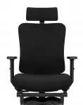Ergonominė biuro kėdė Hells Chair HC-1041, juoda, su pakoju