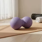 Masažo žemės rie&scaron;uto formos kamuolys, violetinis, 12&ndash;24 cm
