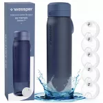 Vandens butelis su filtru Wessper B2 Tritan, 1 l, su 5 filtrais