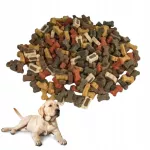 &Scaron;unų skanėstai Nekko Trainers Soft Cubes Duo Mix, 1 kg
