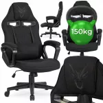 Biuro kėdė VIDAL, juoda, pasukama, žaidimų