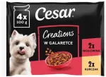 &Scaron;unų ėdalas CESAR, 4 x 100 g, su jautiena ir vi&scaron;tiena