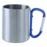 Nerūdijančio plieno turistinis puodelis su karabinu TRAP, 200 ml