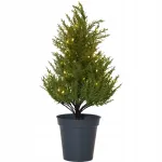 Dirbtinis medis su LED ap&scaron;vietimu THUJA, 55 cm, maitinamas baterijomis