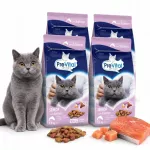 Sausas kačių maistas su la&scaron;i&scaron;a PreVital Senior, 4 x 1,4 kg