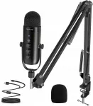 Studijinis mikrofonas ZealSound K66S su triuk&scaron;mo slopinimo stovu