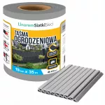 Pilkos spalvos tvoros juosta 19 cm x 35 m, su UV apsauga, skydinei tvorai