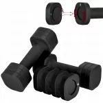 Hantelių rinkinys 4in1 treniruotėms, 2 x 2,27 kg
