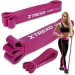 Reabilitacinė juosta XTREXO, 5&ndash;9 kg, violetinė, 2000 x 15 x 0,5 mm