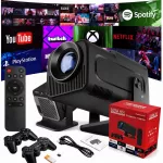 Projektorius WiFi HY320 LED nuotolinio valdymo Android TV 4K FULL HD 1080p