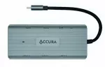 USB-C &scaron;akotuvas Accura 9in1, PD 100W, 2x USB 3.0, 2x USB 2.0, HDMI, RJ45, USB-C