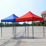 Lauko pavėsinė, mėlyna, 2,9x2,9 m, lengvas ir atsparus 420D Oksfordo audinys