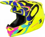 Vaiki&scaron;kas motociklininko &scaron;almas SHOT KID SPEED GHOST, ry&scaron;kiai geltonas, blizgus, dydis YL