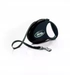 Automatinis pavadėlis Flexi, 3 m, mėlynas, juodas