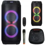 Karaokės Bluetooth kolonėlė Manta ATTIS, 120 W, su mikrofonu, TWS, FM radiju, USB, pultelis