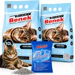 Bentonitinis kačių kraikas BENEK Compact, 20 l, susiformuojantis, natūralus
