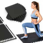 Apsauginis kilimėlis treniruokliams GYMTEK, EVA, 120x120x1 cm, 4 vnt.