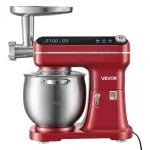 Virtuvinis kombainas VEVOR 7L 1000W, raudonas, su pakeliamu galvučiu