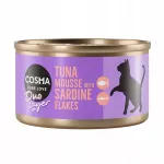 &Scaron;lapias maistas katėms COSMA DUO, tunų ir sardinių gabaliukai, 70 g