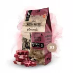 Sausas &scaron;unų maistas Wiejska Zagroda Forest Flavors, jautiena ir &scaron;erniena, didelėms veislėms, 2 kg