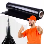 Juoda tampri plėvelė, 23 &mu;m, 500 mm, 3 kg, 6 vnt.