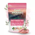 Pusiau drėgnas &scaron;unų maistas ARQUIVET FRESH, mėsa ir jūros žuvis, 100 g, mėginys
