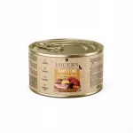 &Scaron;unų konservai Lugers Puppys Time su vi&scaron;tiena ir kepenėlėmis, 185 g