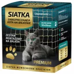 Balkono tinklas katėms 8x3 m su premium viela 110g, montuojamas be gręžimo