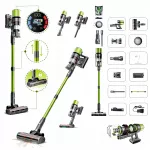 Vertikalus belaidis dulkių siurblys SmartAi V6, 650W, 65kPa, 24AH