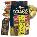 Sausas &scaron;unų maistas be grūdų 12 kg Polaris Super Premium, antis ir kalakutiena
