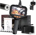 Endoskopinė inspekcinė kamera su 4.3" LCD ekranu, 5 m laidu, 8 LED, 8 mm, atspari vandeniui