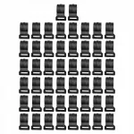 Palapinės stulpų segtukai, 50 vnt., su elastinga virvele, 20 mm storio