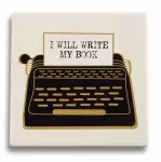 Puodelio padėkliukas &bdquo;I Will Write&rdquo;, Half Moon Bay, Pulteney Press