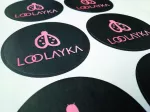 Apvalūs lipdukai COLORFUL, 74 mm, su spauda, blizgūs