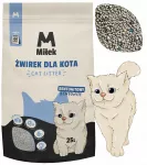 Bentonitinis kraikas katėms Miłek, 25 l, susiformuojantis, be dulkių, natūralus
