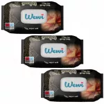 Drėgnos servetėlės Wewi Flower 3x120 vnt. super mink&scaron;tos, &scaron;velnios