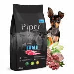 Sausas &scaron;unų pa&scaron;aras PIPER Animals su ėriena, 12 kg