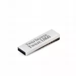 Metalinė USB atmintinė KLIPS 512 MB su logotipo graviravimu