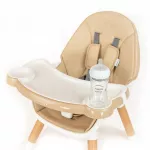 Auk&scaron;tas maitinimo staliukas 3 viename New Baby Grace, smėlio spalvos