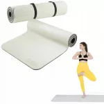Sporto kilimėlis 4FIZJO, TPE, neslystantis, 180x60x0,6 cm, pilkas