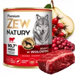 &Scaron;unų konservai ZEW NATURY, 800 g, su jautiena suaugusiems &scaron;unims